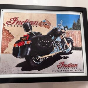 Indian Motorcycle Framed Art Print